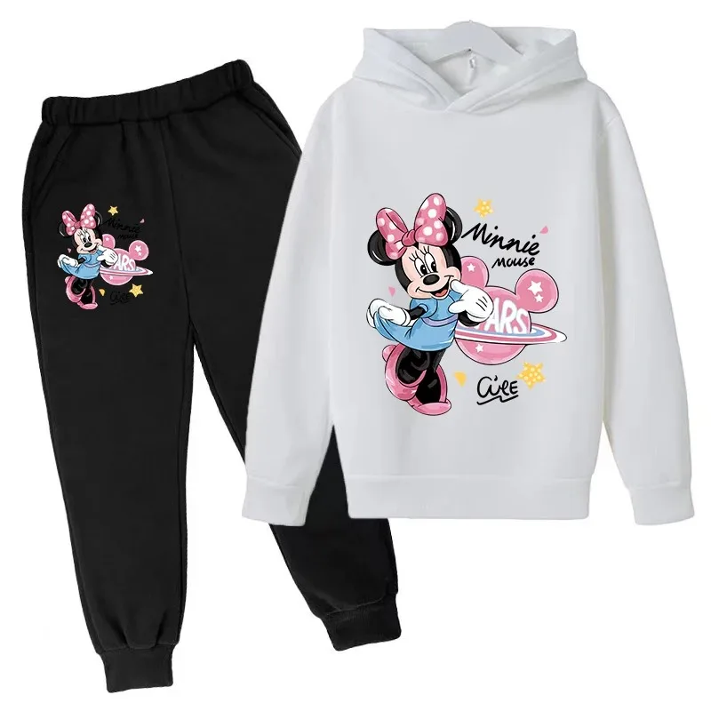 

Минималистичный студенческий детский костюм, детская одежда, модная толстовка с героями мультфильмов + длинные брюки, детская толстовка с капюшоном, длинные брюки, теплый костюм