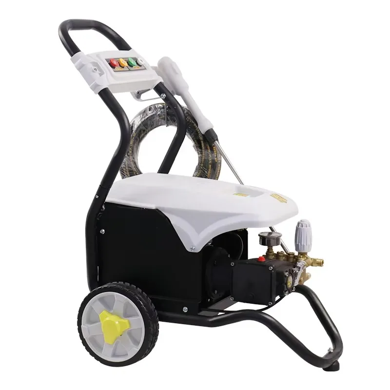 Lavatrice per auto elettrica ad alta pressione industriale 2.2KW per la pulizia della casa con ruota