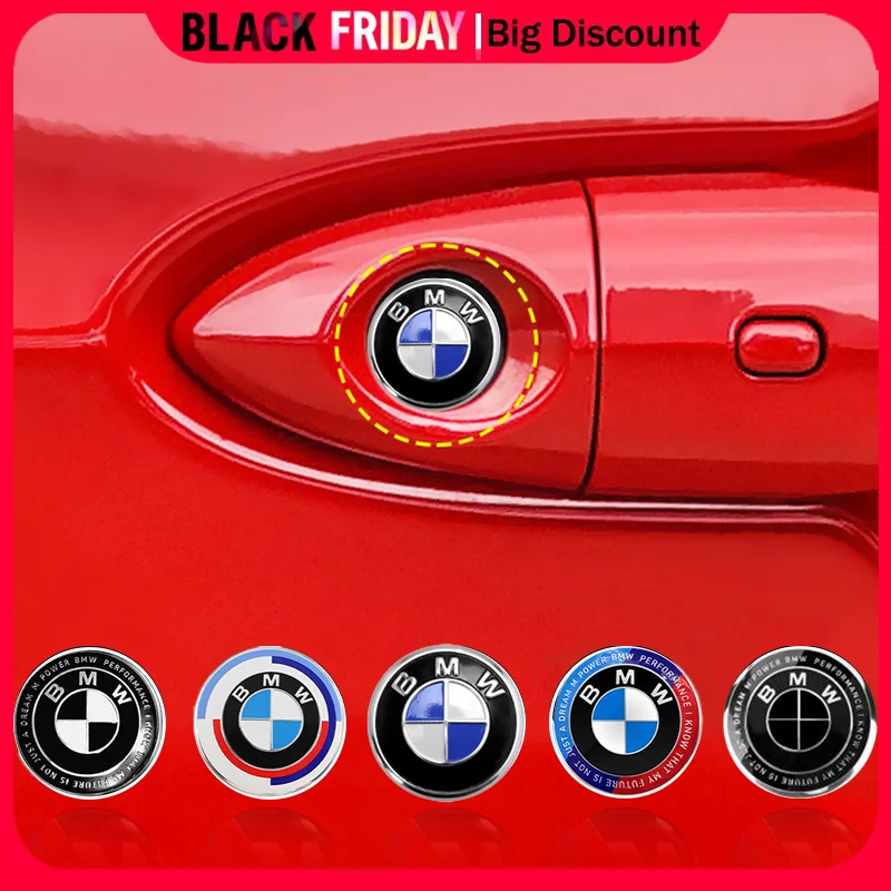 2/5/10pcs 11/14MM Car Lock Keyhole Protection Stickers 3D Aluminum Auto Key Shell Badge For BMW E46 E90 E60 F10 F30 E39 E36 F20