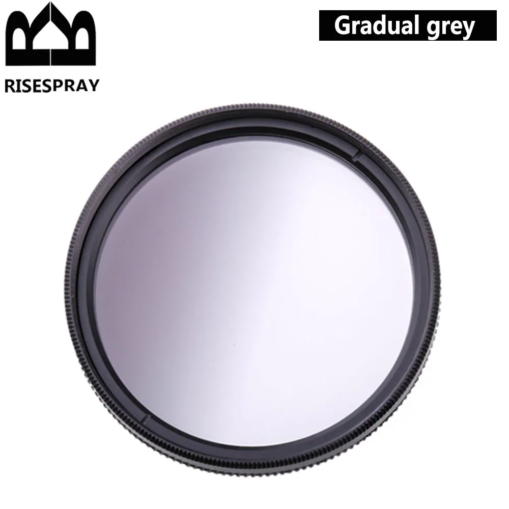 9 sets RISE(UK) Circle Graduated Gradual Gradient Grey Gray Blue Red Orange blue green pink purple brown Color Lens Filter set