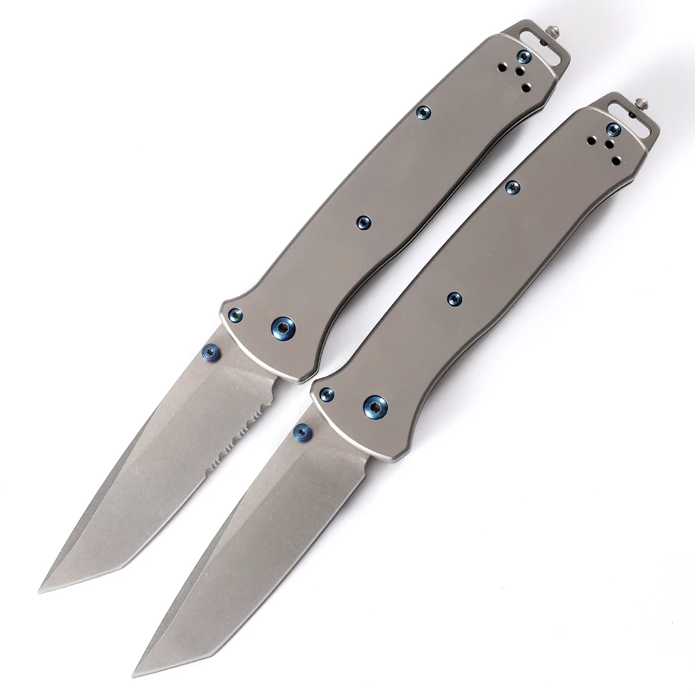 NINE THORN 537 Pocket Knife, Titanium Handle, M390 Powder Steel, Outdoor & Daily Use Tool