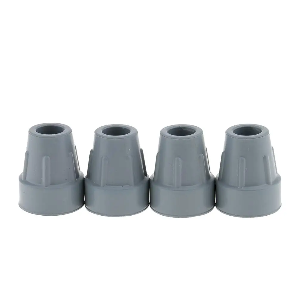 4Pcs Anti Skid Tip Protector Rubber Crutch Tips Grain Cane