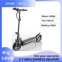 JOYOR Y6-S Adult E Scooter 500W Motor 48V 18Ah Battery Foldable E Scooter with 10-Inch Tires Urban Commuting Electric Scooter