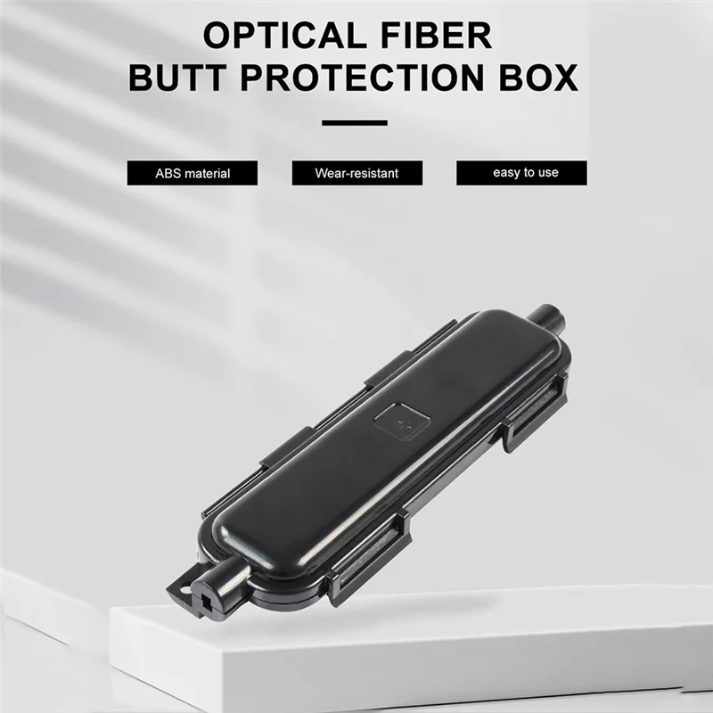 A26P 10Pcs Optical Fiber Protection Box Drop Cable Rotection Box FTTH SC Adapter Type Waterproof Protected Box