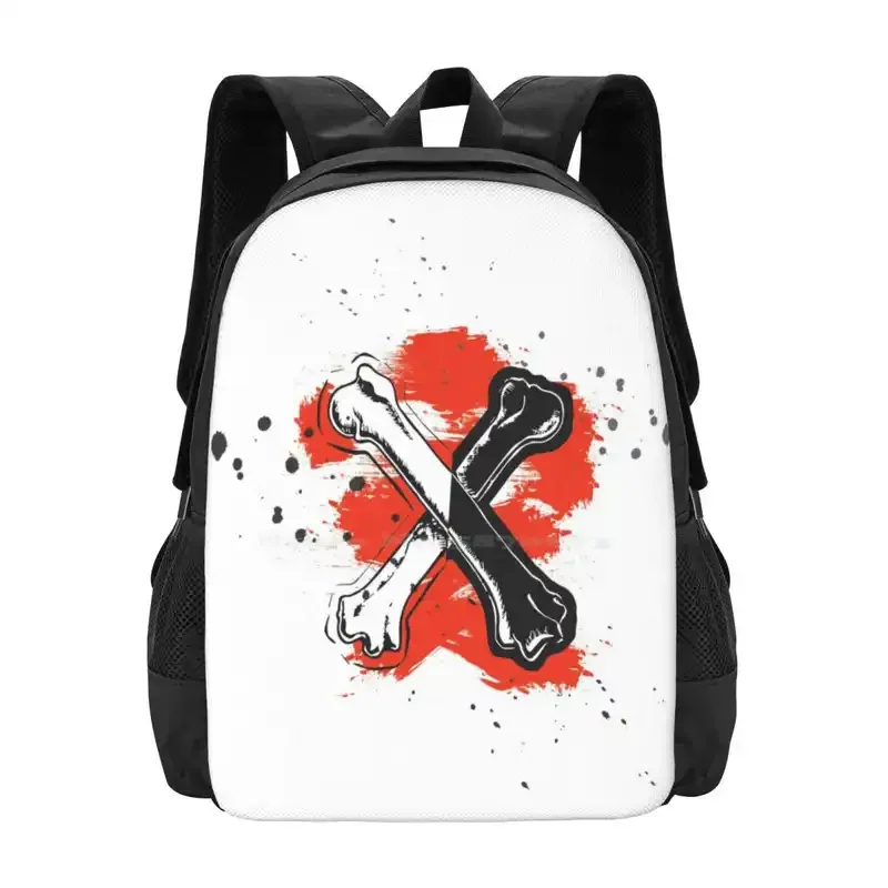 Carlos De Vil Icon Hot Sale Backpack Fashion Bags Descendants Carlos De Vil Grunge Red Black White 101 Dalmatians