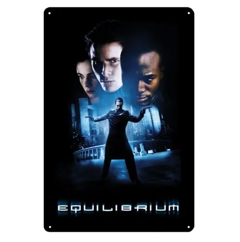 Equilibrium Movie Metal Poster Tin Sign - 20x30cm Plate