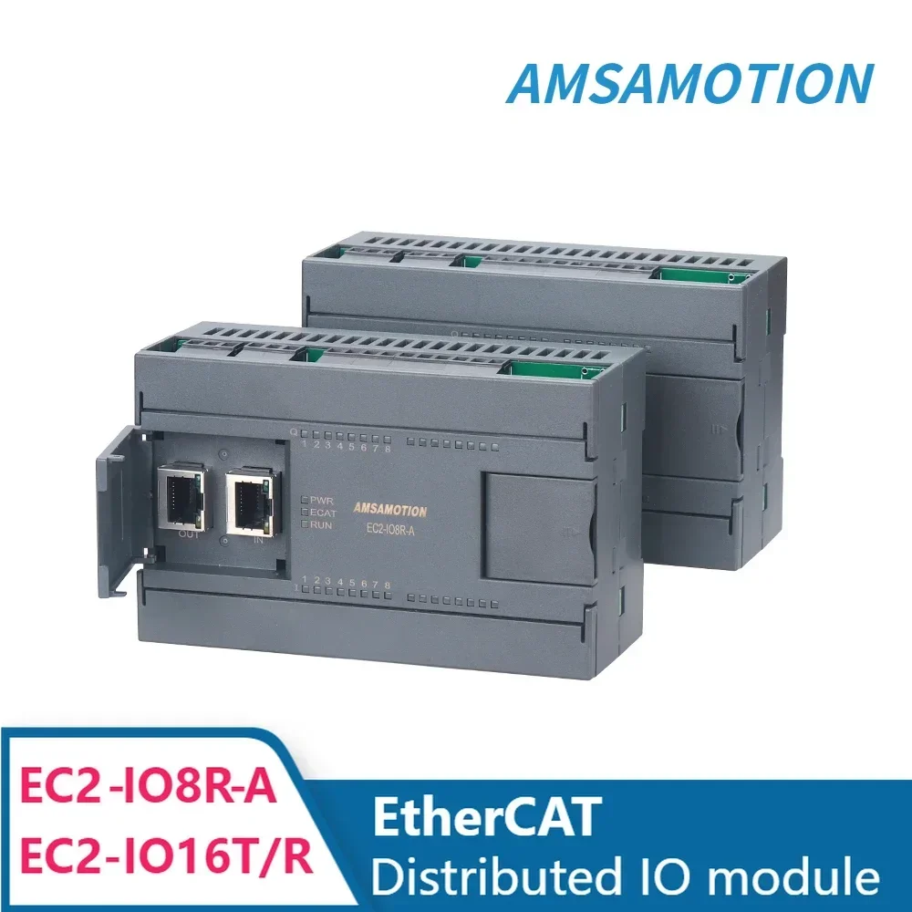 EtherCAT IO Module EC2A-IM24R/IM24TP Dual RJ45 port 14DI 10DO  Transistor relay Ethernet Control Remote Distributed