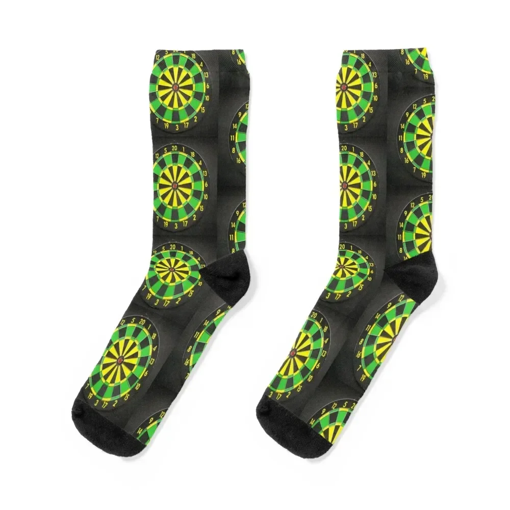 Dart Board, Game. Socks with print bright garter Stockings compression Run Ladies Socks Men's