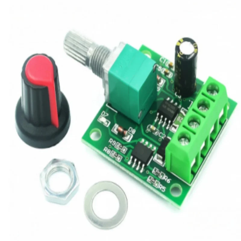 Controlador de velocidade do motor DC PWM, interruptor de controle de velocidade, 1.8V, 3V, 5V, 6V, 12V, 2A