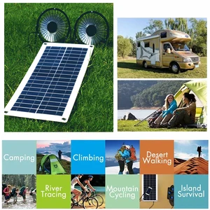 Solar power system, 2000W, 12V Solar Battery, 10A-60A Controller, home, mobile RV, car, caravan, home, Camin 6 Main Sales Solar Plate 12V - №6