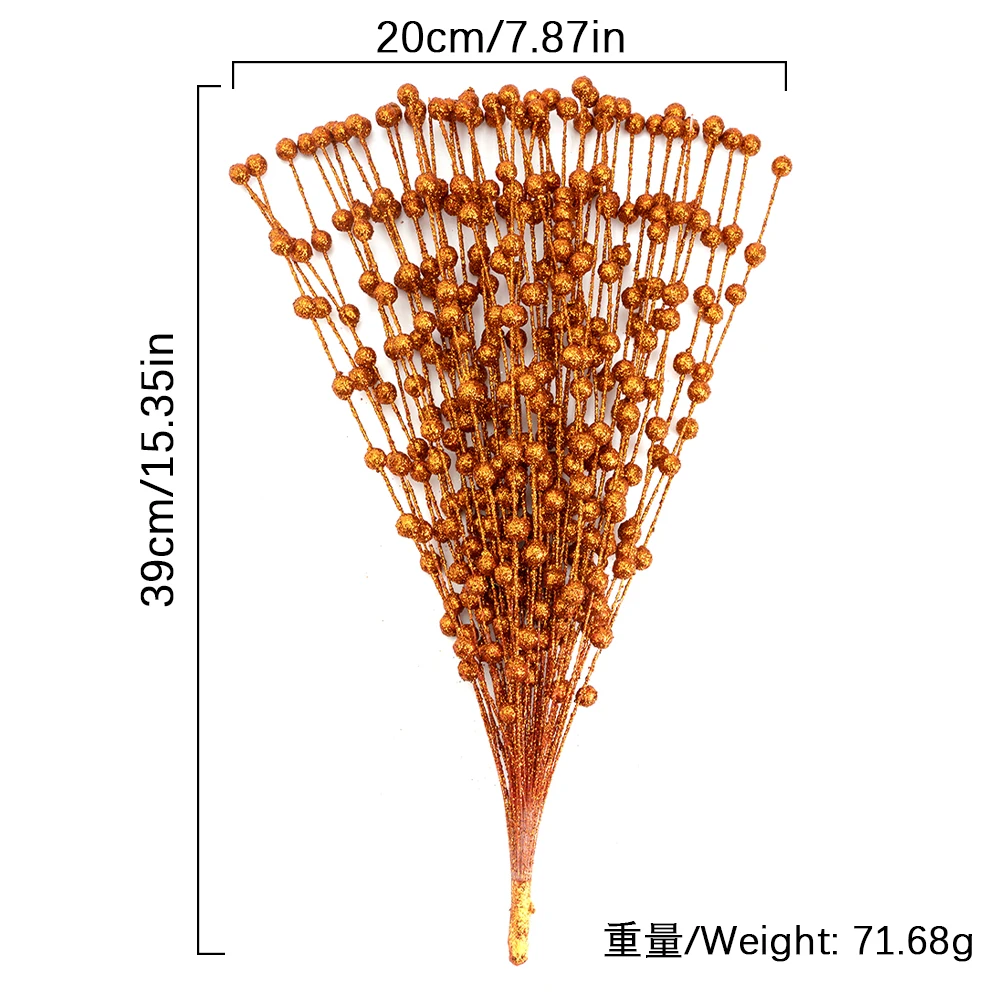 39 سنتيمتر فروع التوت الاصطناعي نبات صناعي شجرة عيد الميلاد الديكور لعيد الميلاد إكليل ديكور المنزل لوازم الحفلات 2026 هدايا نافيداد #6