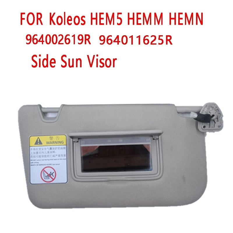 

For Reno Koleos HEM5 HEMM HEMN Driver Side Sun Visor