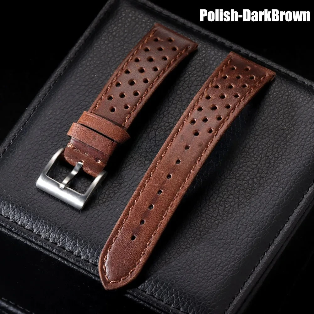 Cinturino in vera pelle di vacchetta per Samsung Galaxy Watch 6 5 4, morbido, traspirante, stile retrò, per bracciale Seiko 20mm 22mm 18mm