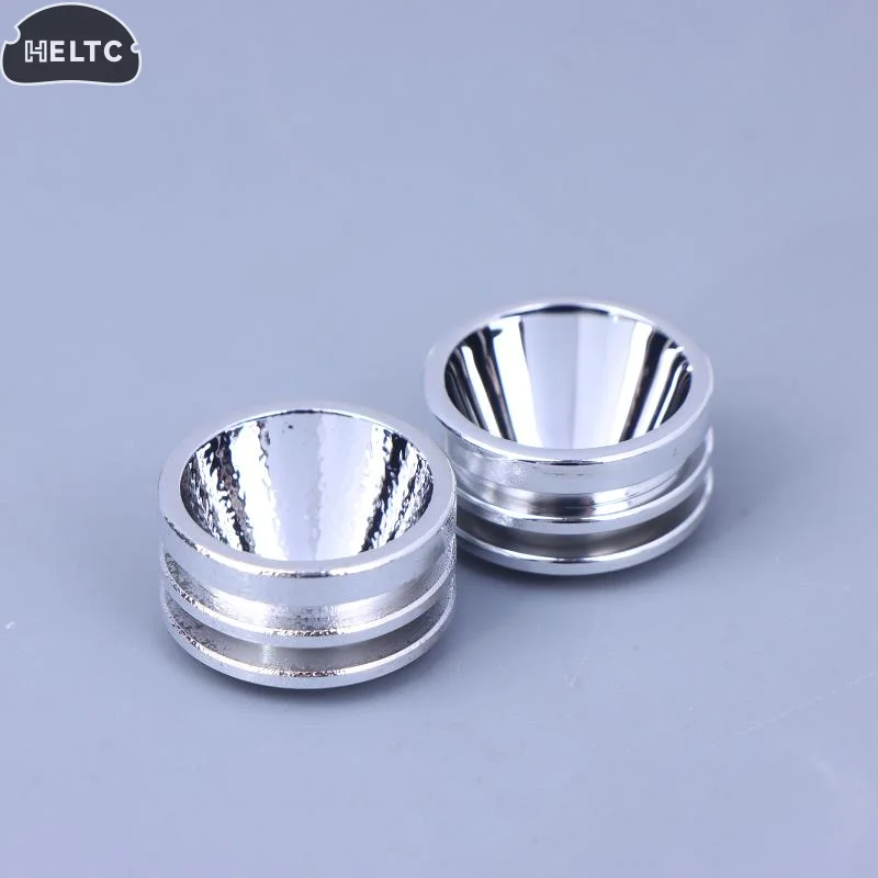 1 PCS Metal S5 20mm Smooth Reflector Flashlight Reflective Cup Reflector Bow Smooth Orange Peel LED Hole 7mm