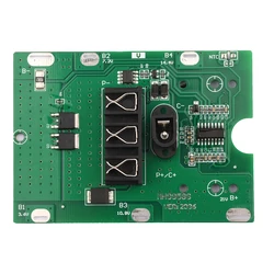 BMS 5S 20A 21V 18650 Li-ion Battery Charge Board NTC Temperature Protection with DC Plug 5S BMS PCM For Electric Tools