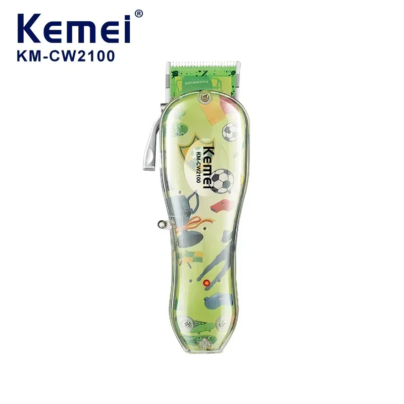 Kemei KM-CW2100 USB Charging Professional Pet Electric Push Clipper with Rounded Corner Design Scratches