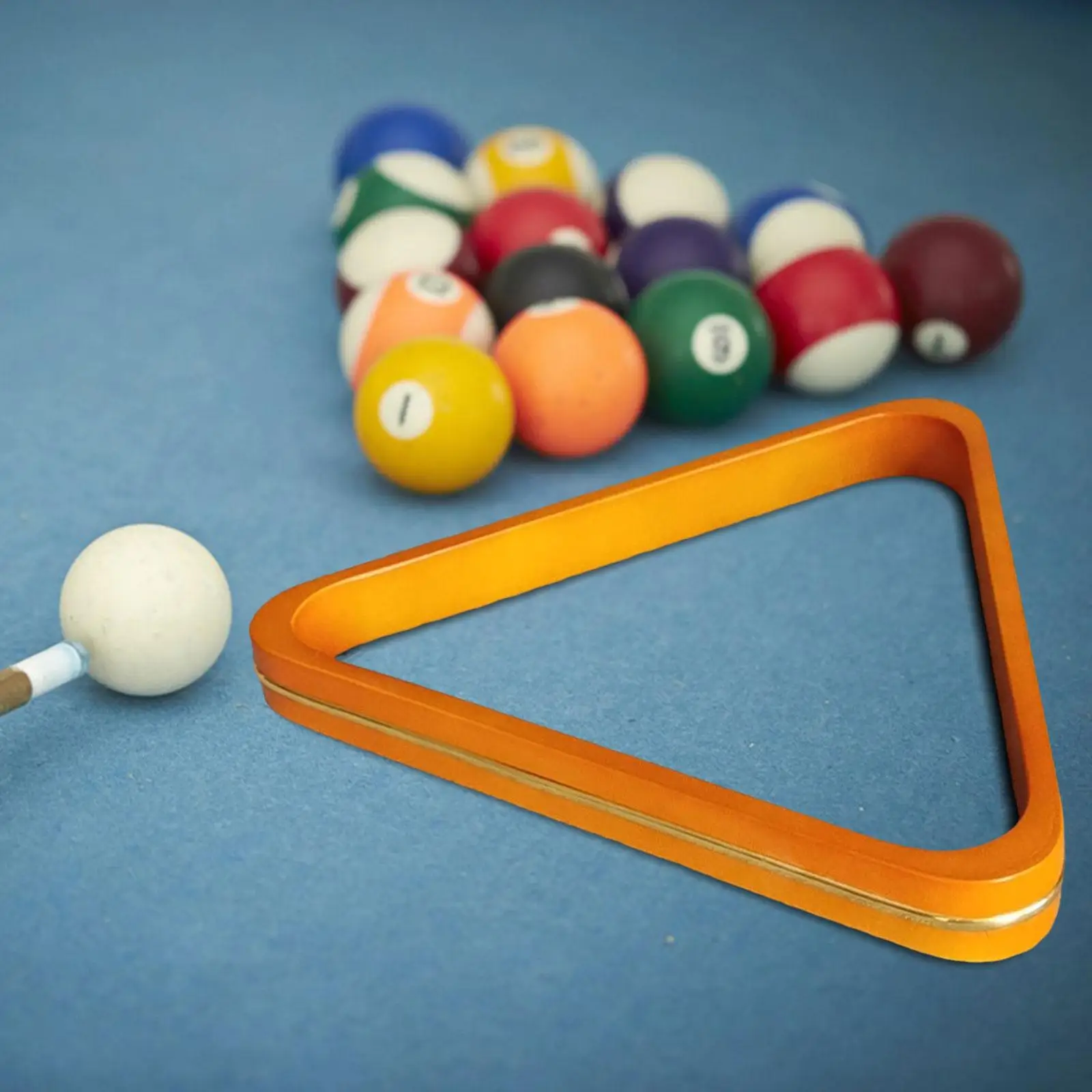 Wooden Pool Ball Rack Billiard Triangle Rack Organizer Home Stand Billiard