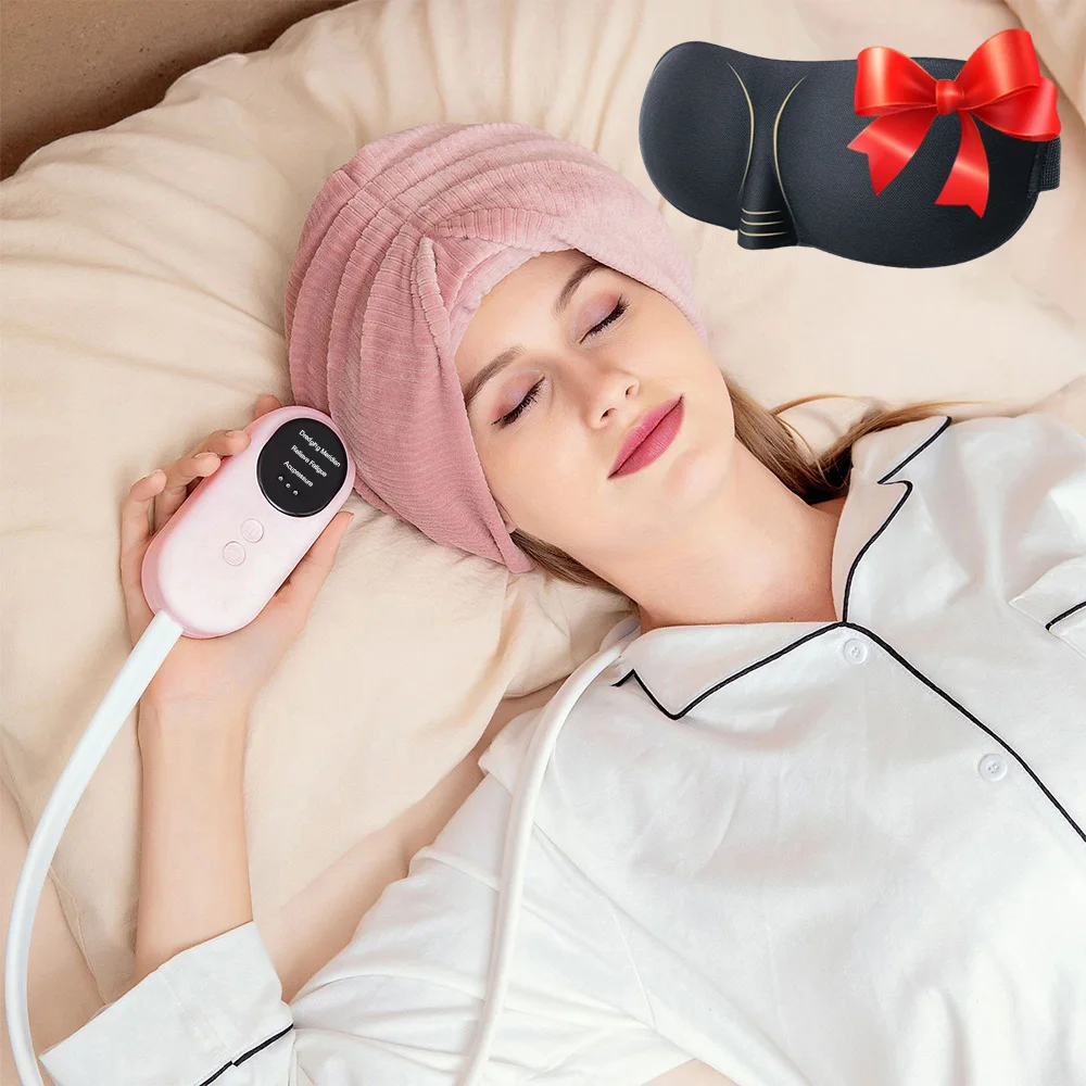 

Airbag Massage Head Electric Scalp Massager Warm Eye Health Care Hot Compress Relax Improve Sleep Stress Relief Miltiple Modes