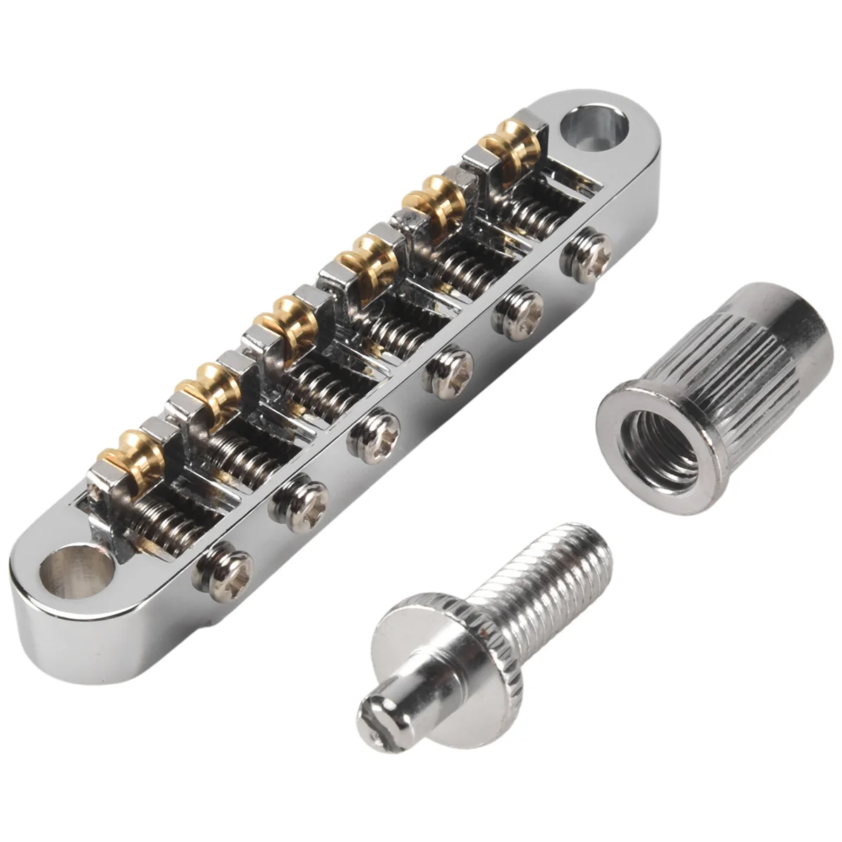Silver Tune-O-Matic Electric Roller Saddle Bridge Lp Electric Guitar Bridge Made in Korea HOT