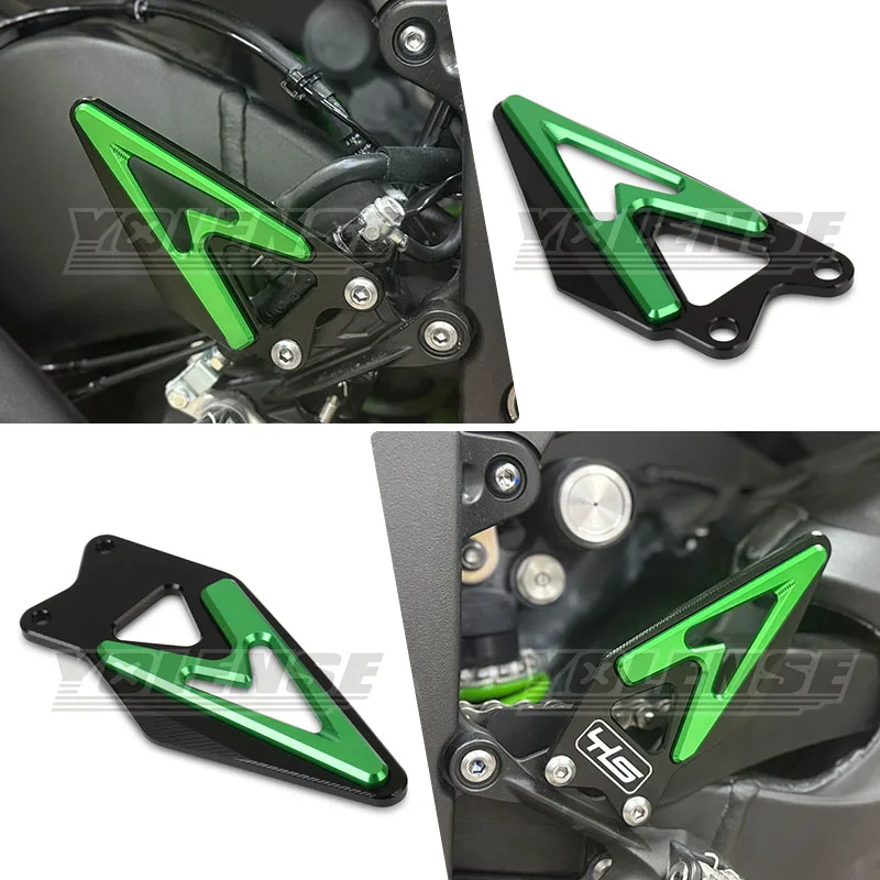 Motorbicikli accessor Lábtartó Pedál Cipőnyelv Cipőszeg Cipősarok plates Csősz fedezze Hátvéd illeszkedő számára ZX-6R ZX6R ZX 6R ZX636 2019-2024 2025