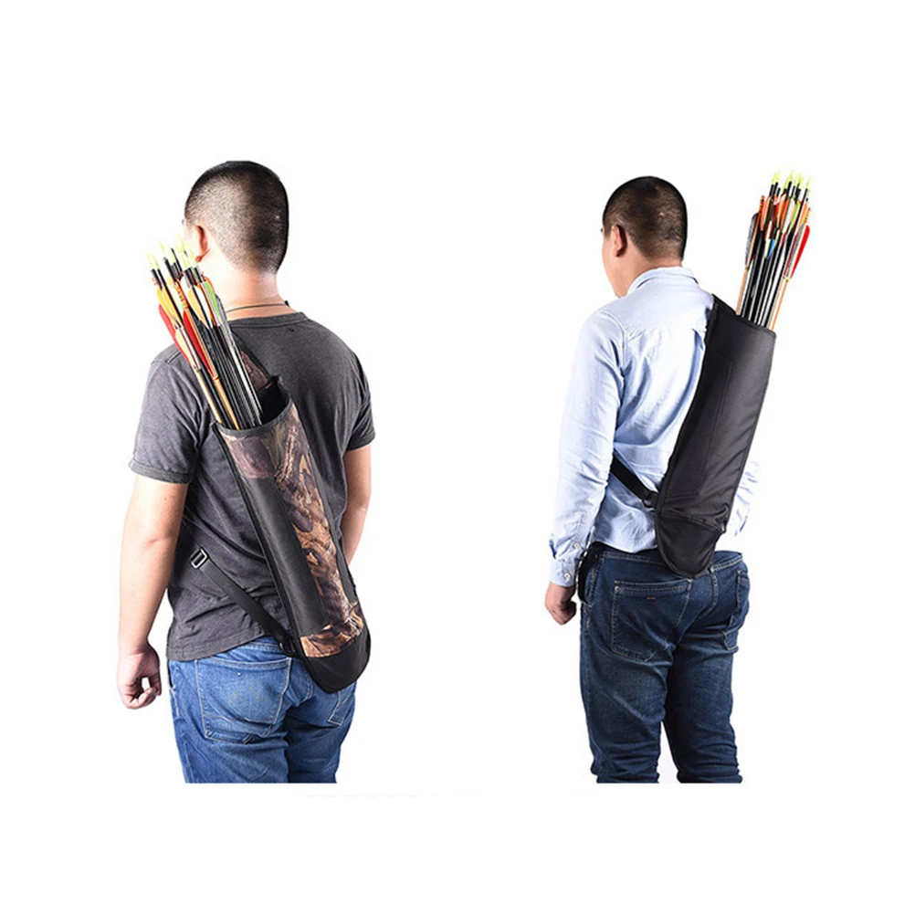 

Oxford Cloth Large Capacity Arrow Pouch Adjustable Buckle for Outdoor Training Adventures Black Large Capacity Arrow