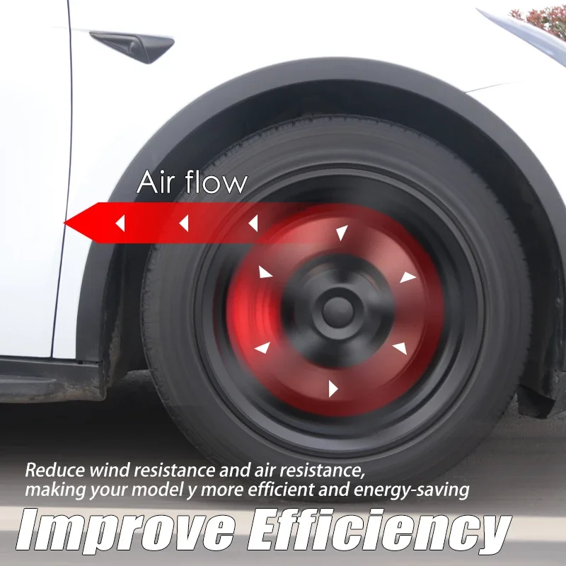 

4PCS 19 Inch HubCap for Tesla Model Y Juniper 2025 Hubcap Performance Replacement 19''Crossflow Wheels Cover Full Rim Accessorie