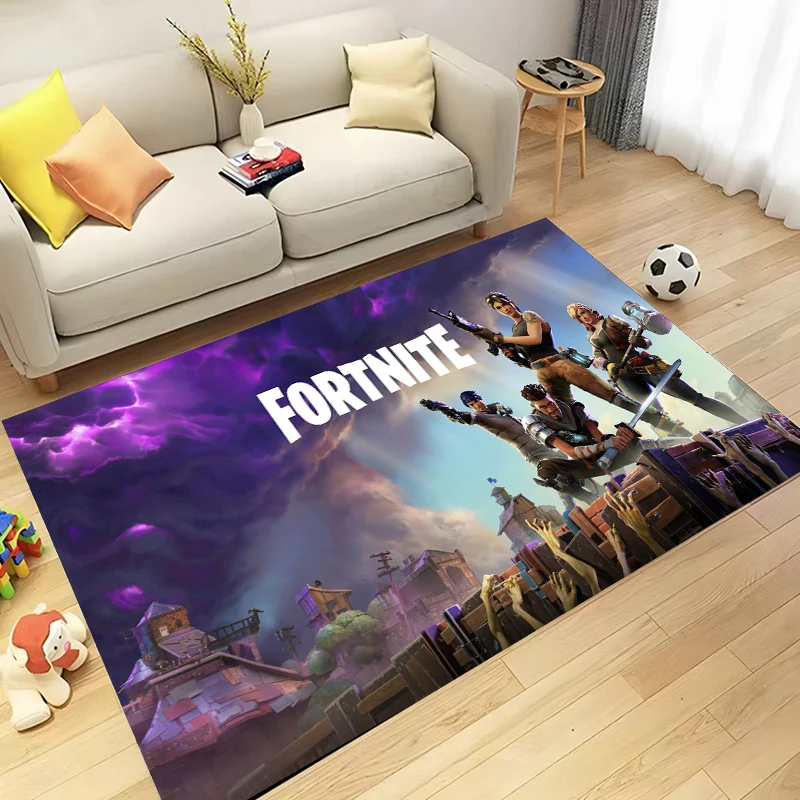 FORTNITED Tapijt antislip Badkamer Tapijt Hot Game Rechthoek Flanel Badmat Anime Cartoon Keuken Woonkamer Deur Tapijt geschenken