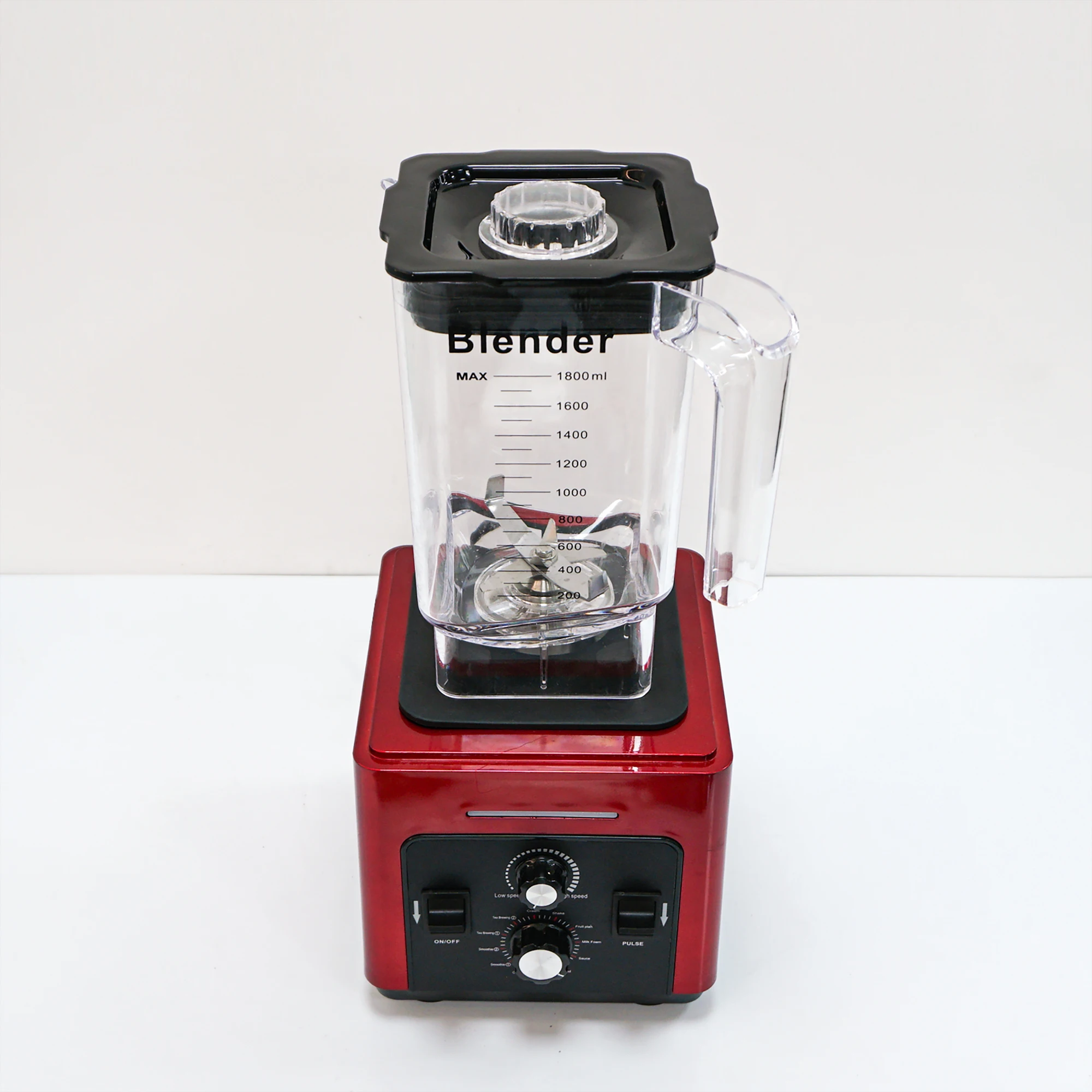 Red Commercial Silent Blender 1.8L Commercial ANS-C280B 220V Professional Soundproof Blender