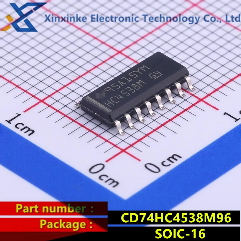 5PCS CD74HC4538M96 SOIC-16 CD74HC4538M HC4538M Monostable Multivibrator Hi-Spd CMOS Dual Retrig Precision Brand new