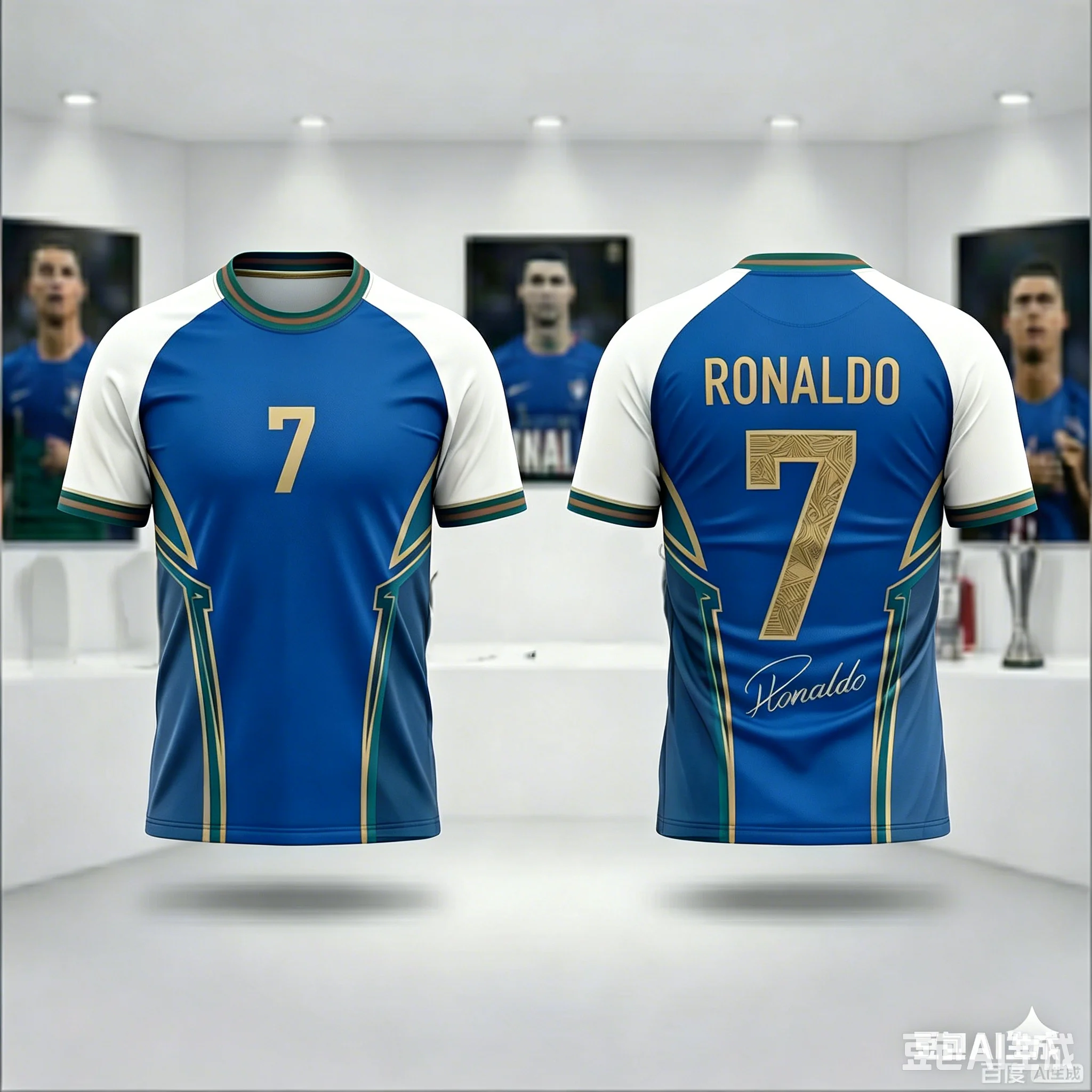 KIDS' #RONALDO#7 FOOTBALL T-SHIRT BREATHABLE AND QUICK-DRYING TRAINING T-SHIRT FAN SPORTSWEAR PARENT-CHILD SPORTSWEAR