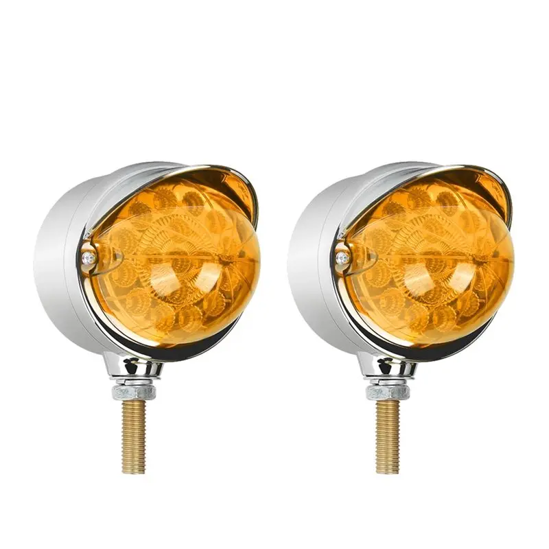 Brake Light 17LED 2Pcs For Truck Taillight 12V Turn Signal Light Indicator Lamp Side Marker Lights For Cargo Van Truck-A28K