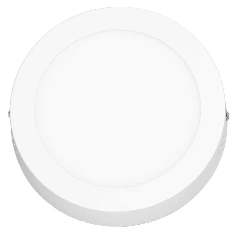 Durable 12W LED Ceiling Light 6500K White Light Round Panel Light AC 85-265V Surface Mounted Ceiling Lamp Office