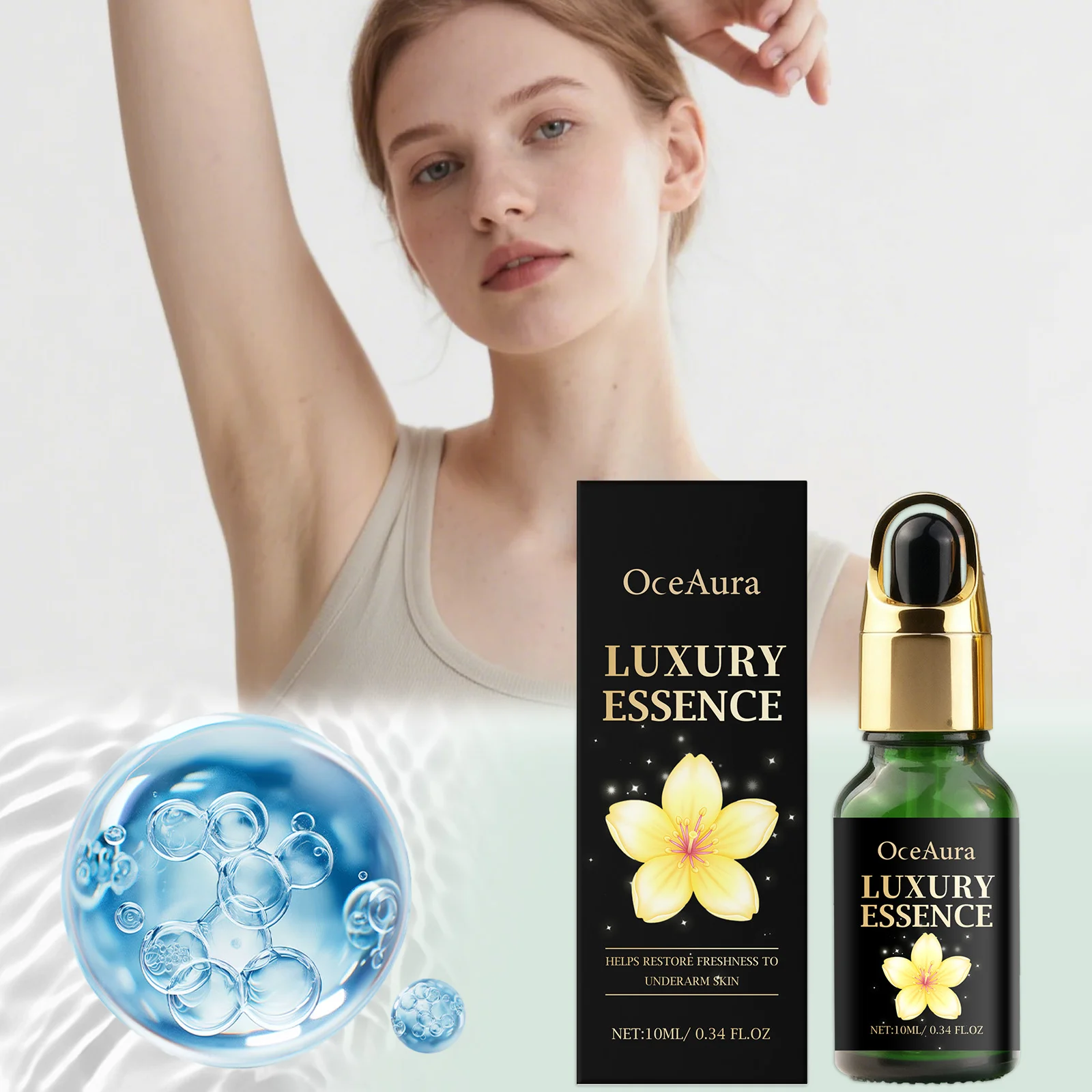 

Underarm Essence 24H Freshness & Oil Control Odor Neutralizer for Men & Women Moisturizing & Soothing Armpit Skincare Gift Set