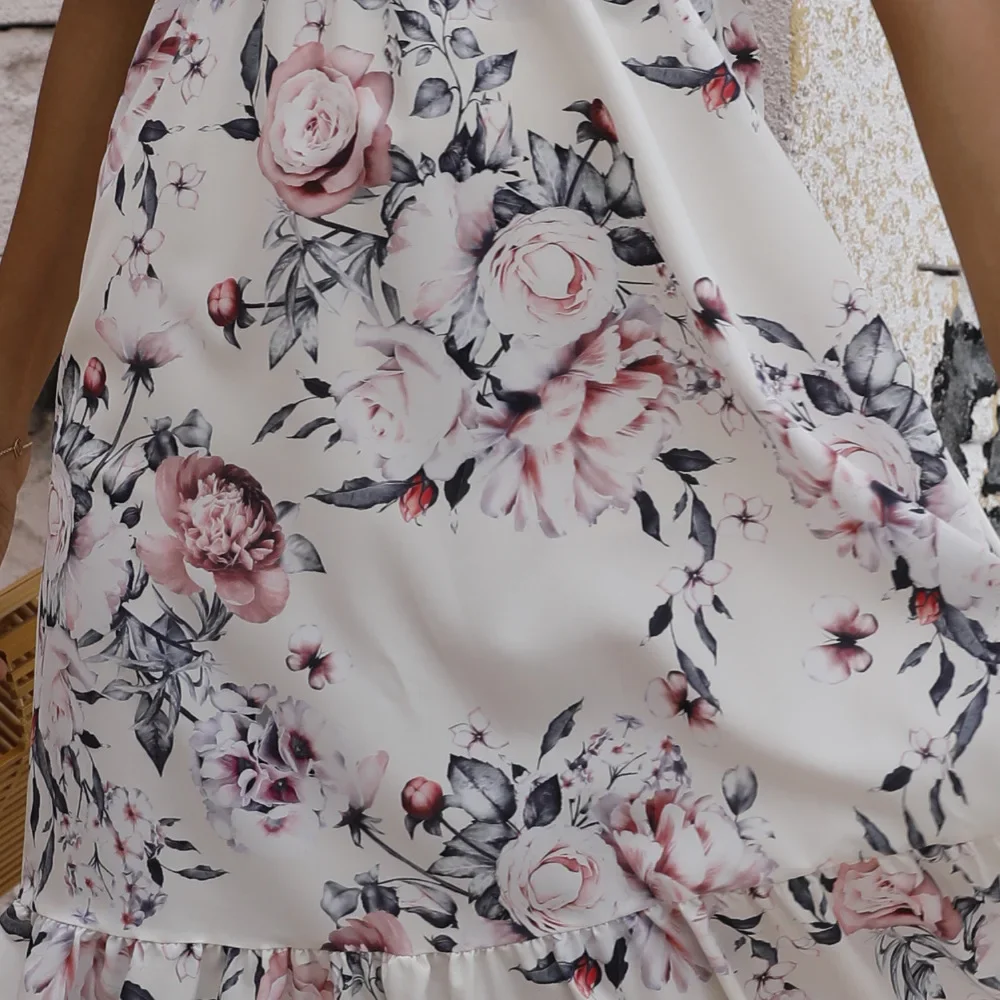 New Summer Fashion Women Floral Sexy Dress Off Shoulder Sunflower Dress Female Casual Beach Sundress Evening Party Long Dresses