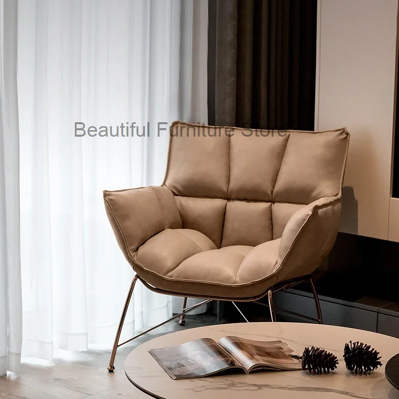 

Vanity Sofa Office Living Room Chairs Lounge Arm Metal Designer Lazy Living Room Chairs Dining Single Cadeira Home Furniture