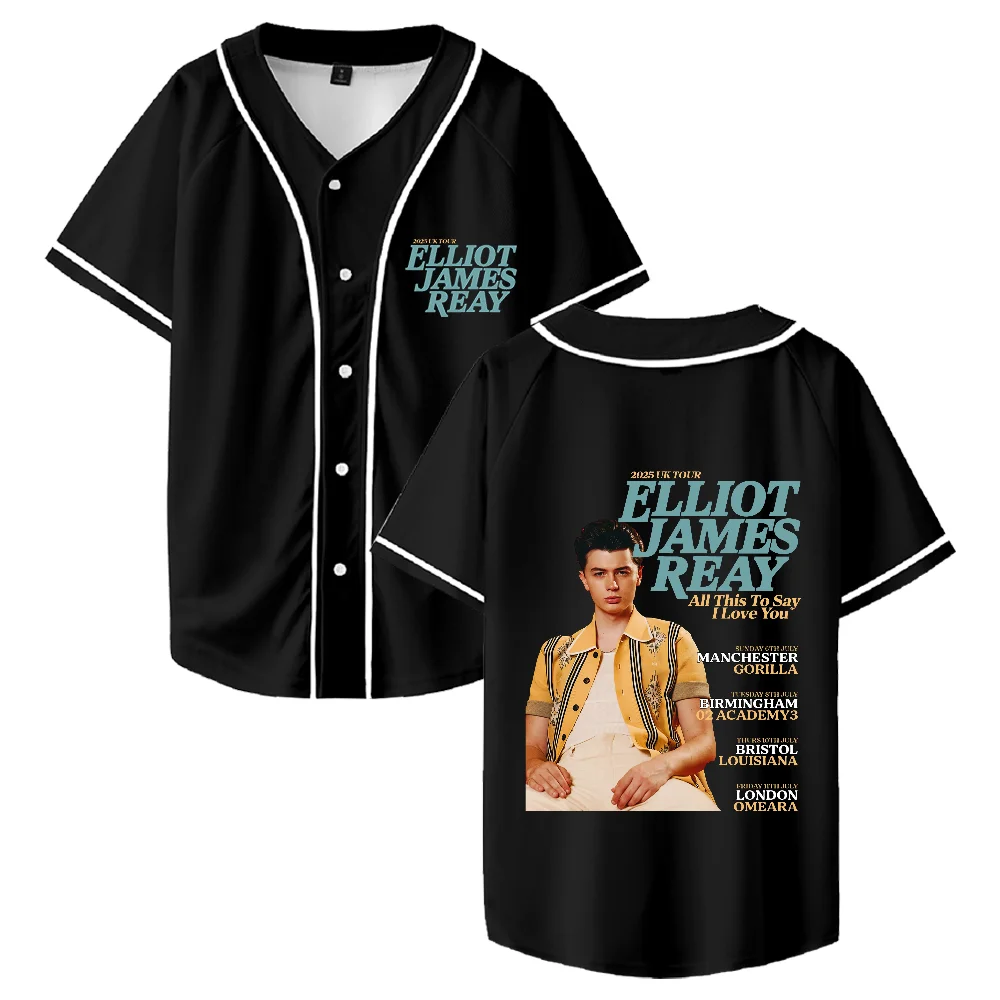 

Бейсбольные майки Elliot James Reay 2025, футболки с графическим рисунком, модная уличная одежда, летние футболки в стиле хип-хоп с 3D принтом
