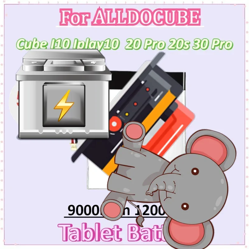 

Tablet Battery 9000mAh 12000mAh for ALLDOCUBE Cube I10 Iplay10 Iplay10 Iplay 20 Pro 20s Iplay 30 Pro Laptop Battery