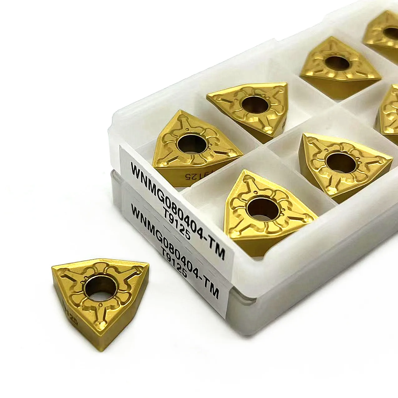 10PCS WNMG080404 TM9125 WNMG080408 TM 9125 carbide inserts External Turning tool WNMG 080408 Lathe Tools of machine industrial