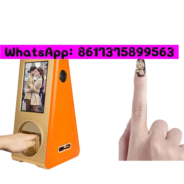 

New Design Mobile Digital 3d Nail Printer Art Machine Smart DIY Custom Finger Nail Printing Machine for Home Use