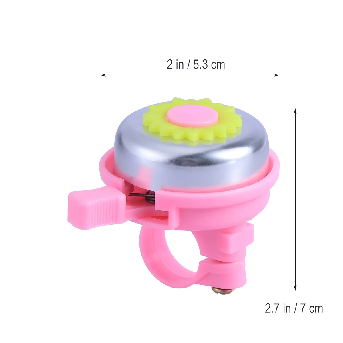 2pcs Bicycle Chrysanthemum Pattern Kids Handle Bar Bell Durable Ring Alarm For Children Cycling Daisy Flower Horns Sunflower