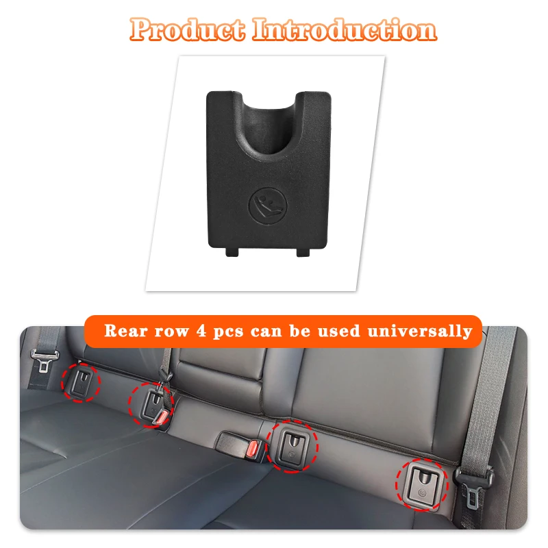 For Toyota Corolla Rear Seat Child Anchor Cover Corolla Cross ISOFIX Safety Seat Lock Black Beige Cover58239-02050 2019-2025