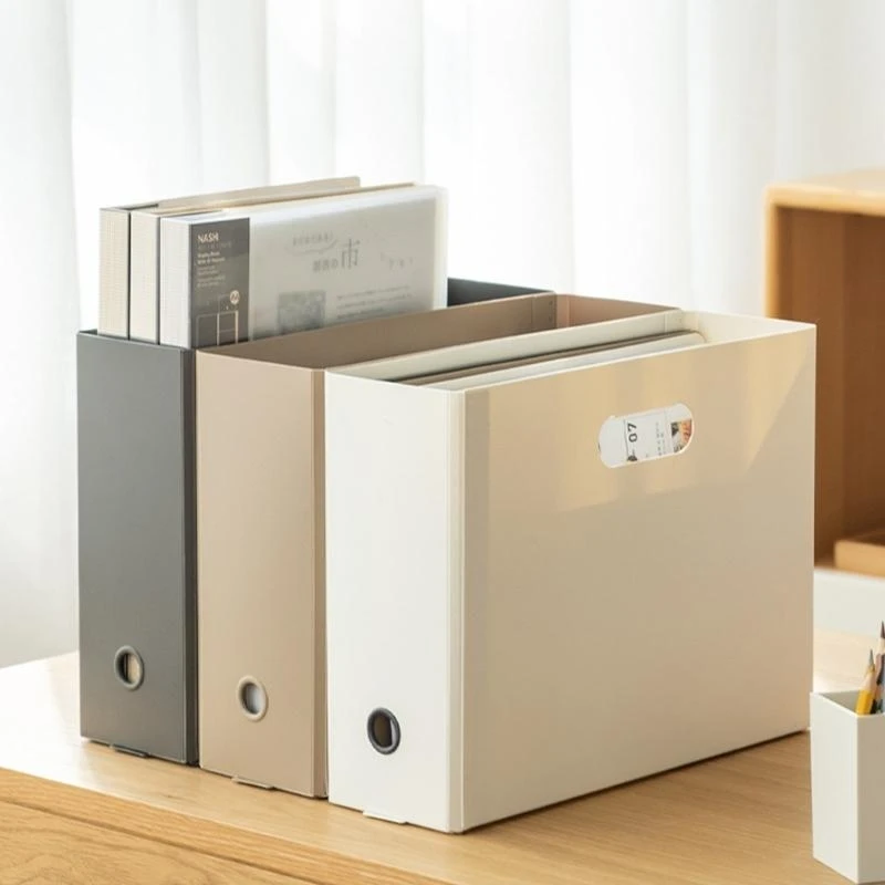 A 4 File Storage Box Document Box Large Capacity File Box for Office
