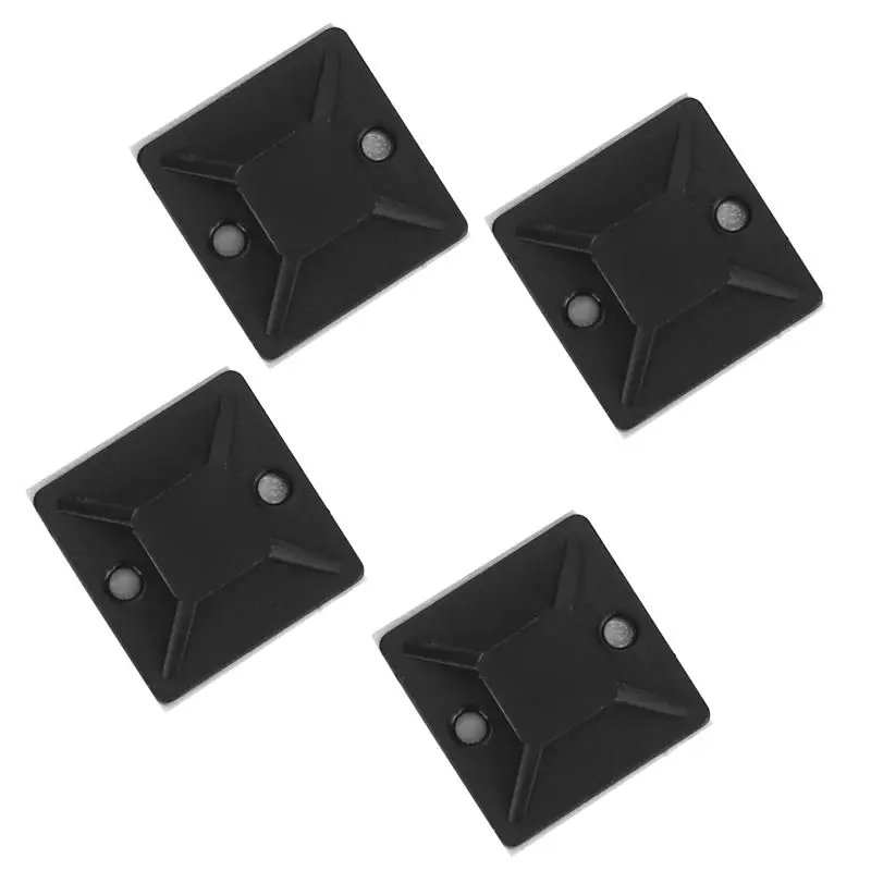 1000 Pcs Self Adhesive Cable Tie Mount Base Holder 20 X 20 X 6Mm