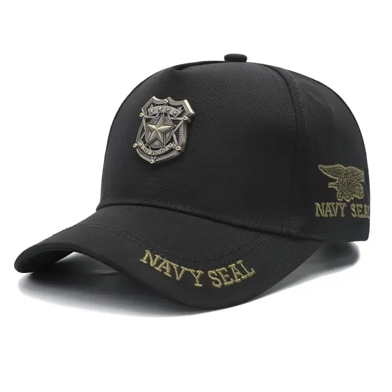 Metallic Camo Baseball Cap Men Army Green Star Pattern Tall Crown High Profile Unisex Outdoor Sun Hat for Daily Fall Winter