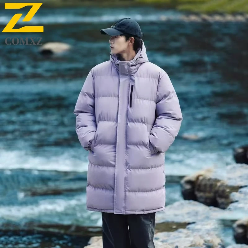 

COMXZ Мужская дорожная куртка стильный дизайн с капюшоном уличная утолщенная теплая парка повседневная повседневная мода морозостойкие зимние пальто