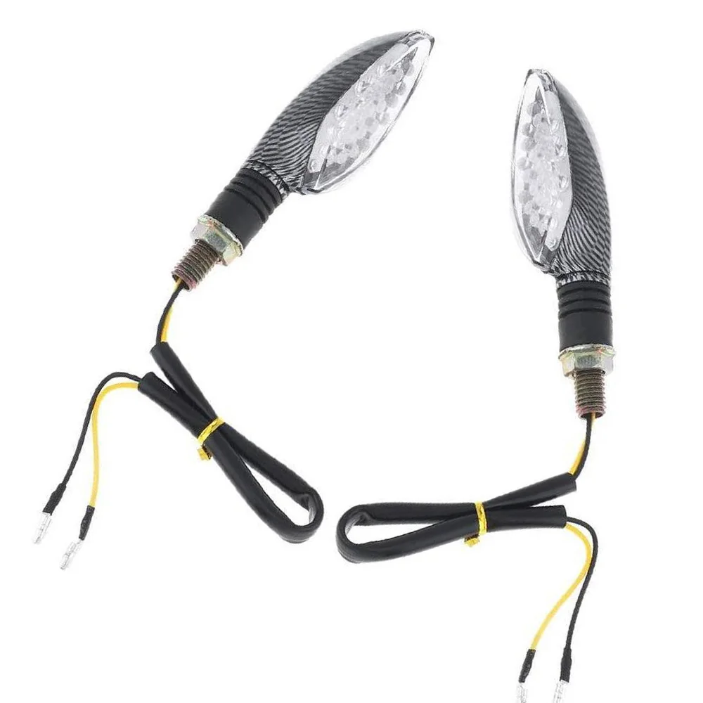 ABS and Acrylic DC 12V Motorcycle LED Turn Signal Light Fit for most motorcycle brands. Moto Indicator