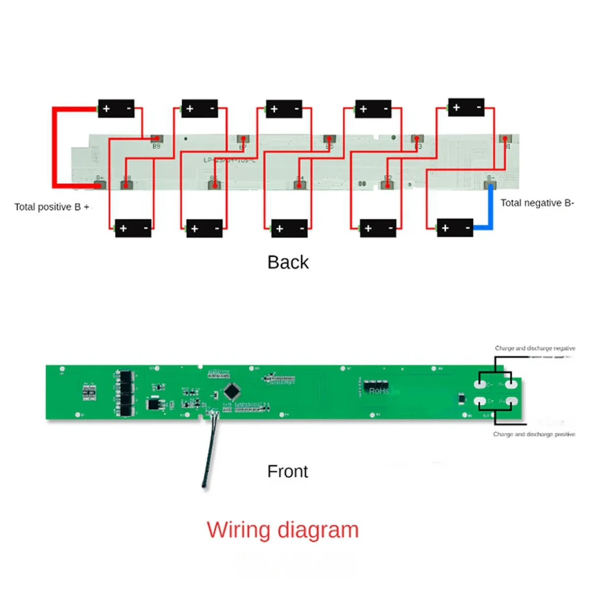 10 Strings of 36V Three Yuan 20A Rechargeable Electric Scooter 18650 Lithium Battery Pool Protection Board