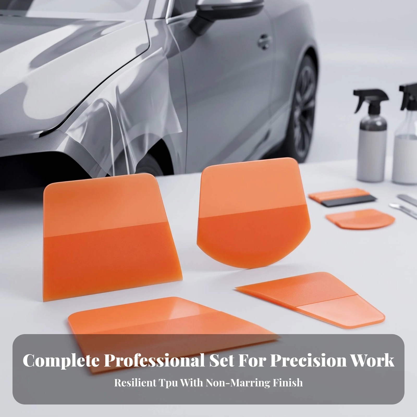 8 Pieces Car Film Squeegee Soft Window Tint Squeegee Film Scraper Long-Lasting Window Tint Scraper Compact for DIYers