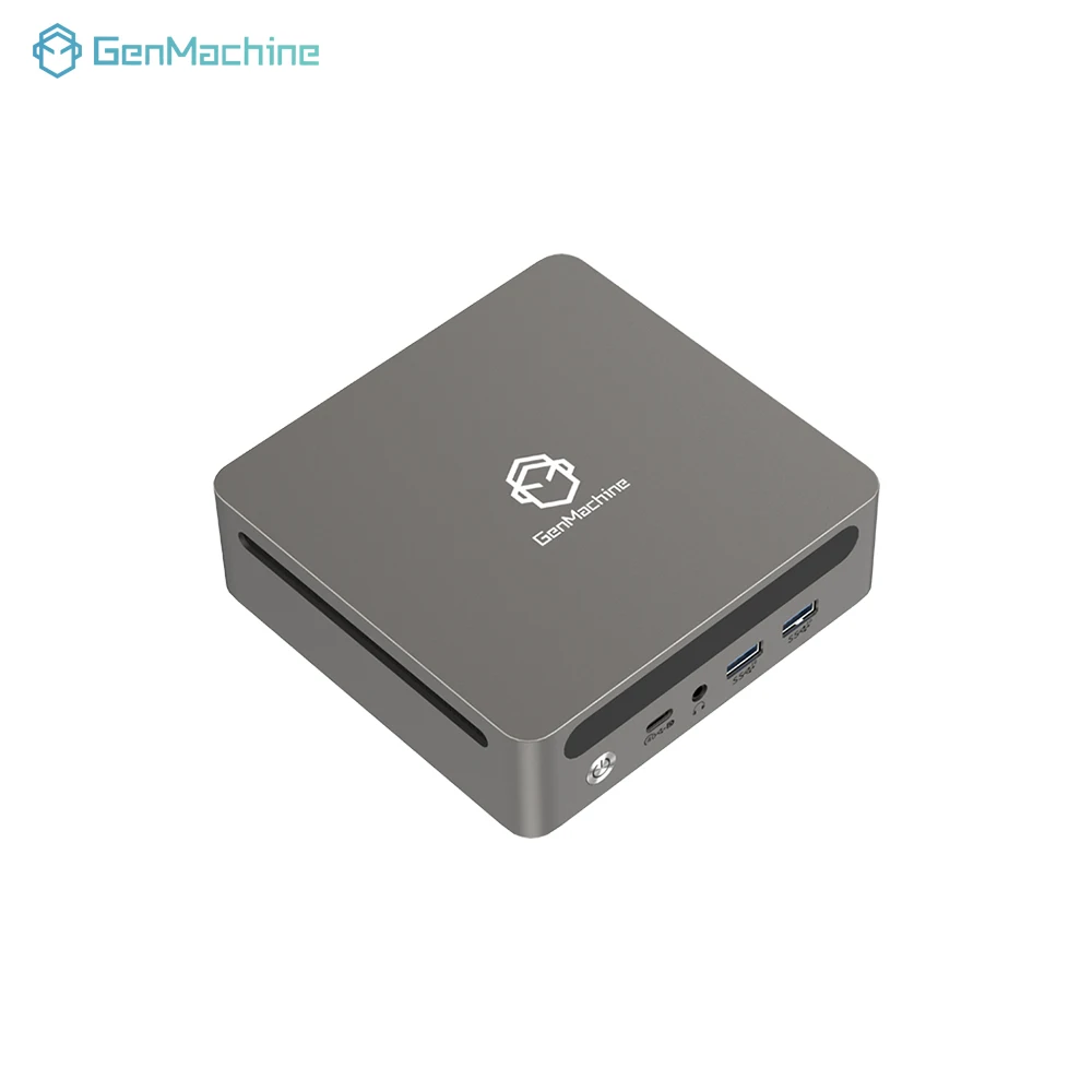 GenMachine AMD Ryzen 5 6600H 4.5GHz 45W Mini PC Windows 11 DDR5 16G 6400Mhz WIFI6 Mini Pc Gamer Computer da gioco fai da te