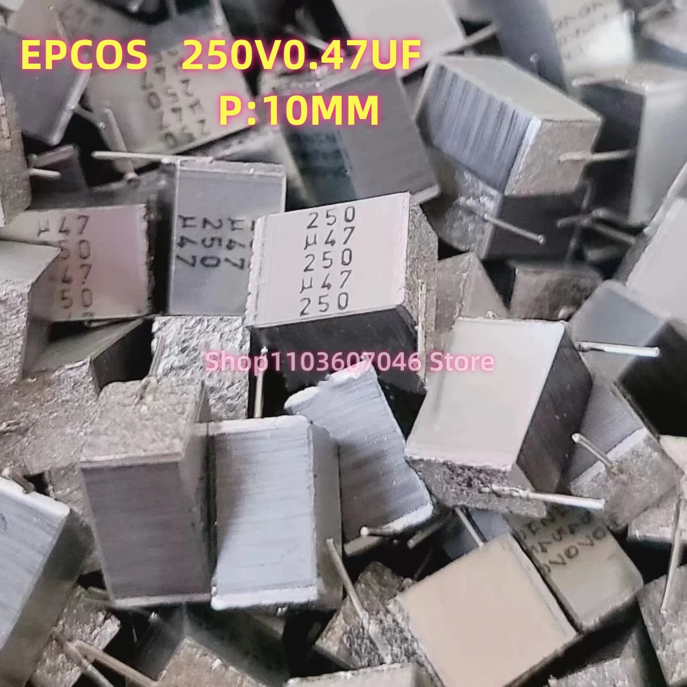 10pcs 250V 0.47uF 474 470nF 10mm Thousand Layer Cake Siemens Thin Film Stacked Capacitor